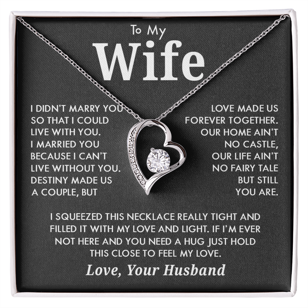 To My Wife - Forever Together - Forever Love Necklace