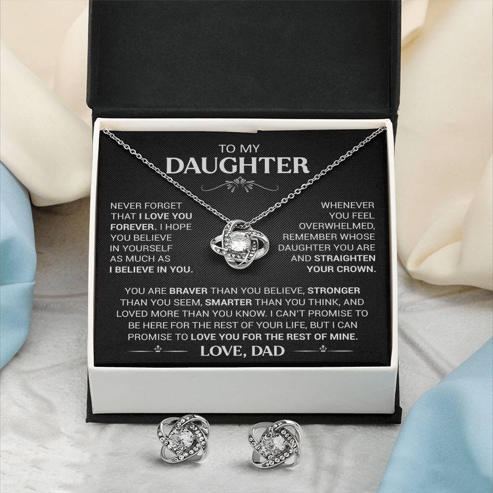 To My Daughter - I love you forever- Necklace Bundle
