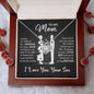 To My Mom - I'll Always Be Your Little Boy - Love Knot Necklace