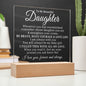 To My Beautiful Daughter - Straighten Your Crown - Acrylic Plaque 06