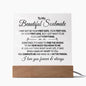 To My Soulmate - I Love You - Acrylic Plaque 008