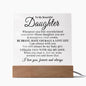 To My Beautiful Daughter - Straighten Your Crown - Acrylic Plaque 05