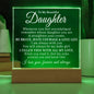 To My Beautiful Daughter - Straighten Your Crown - Acrylic Plaque 06