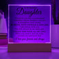 To My Beautiful Daughter - Straighten Your Crown - Acrylic Plaque 05