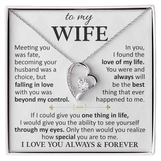 Husband To Wife "Love Of My Life" Forever Love Necklace