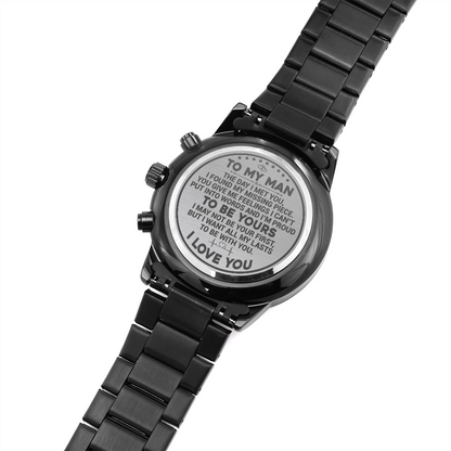 To My Man - I Found My Missing Piece - Engraved Premium Watch