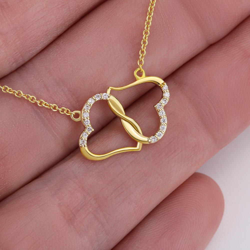 To My Beautiful Daughter - This Old Lion Will Always Have Your Back - Everlasting Love Necklace