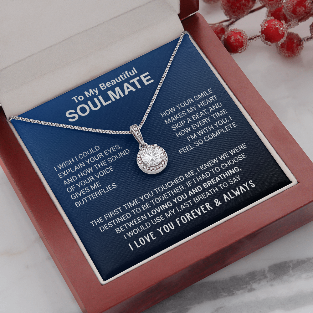 To My Beautiful Soulmate - Your Voice Gives Me Butterflies - Eternal Hope Necklace
