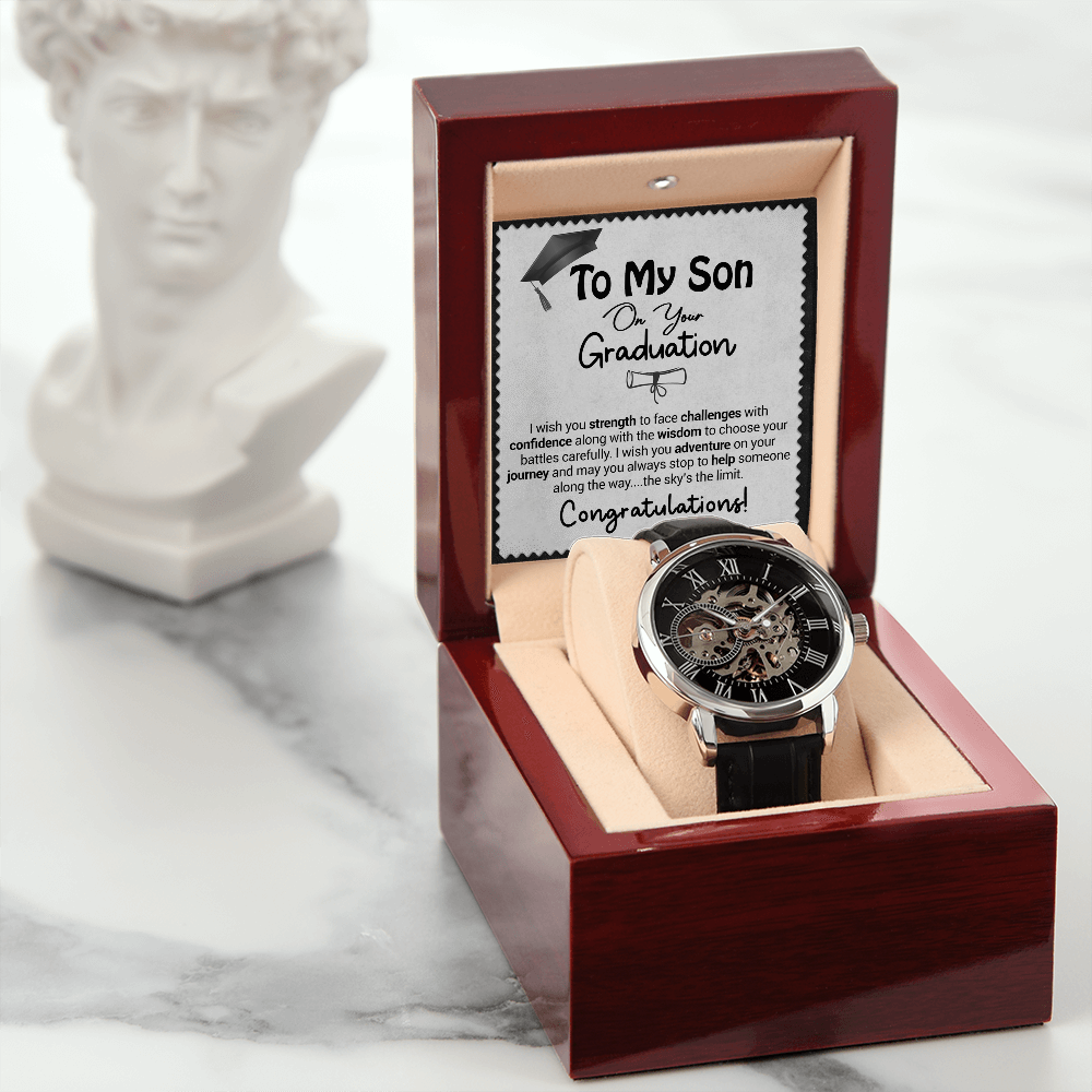To My Son On Your Graduation - I Wish You Strength - Watch Gift