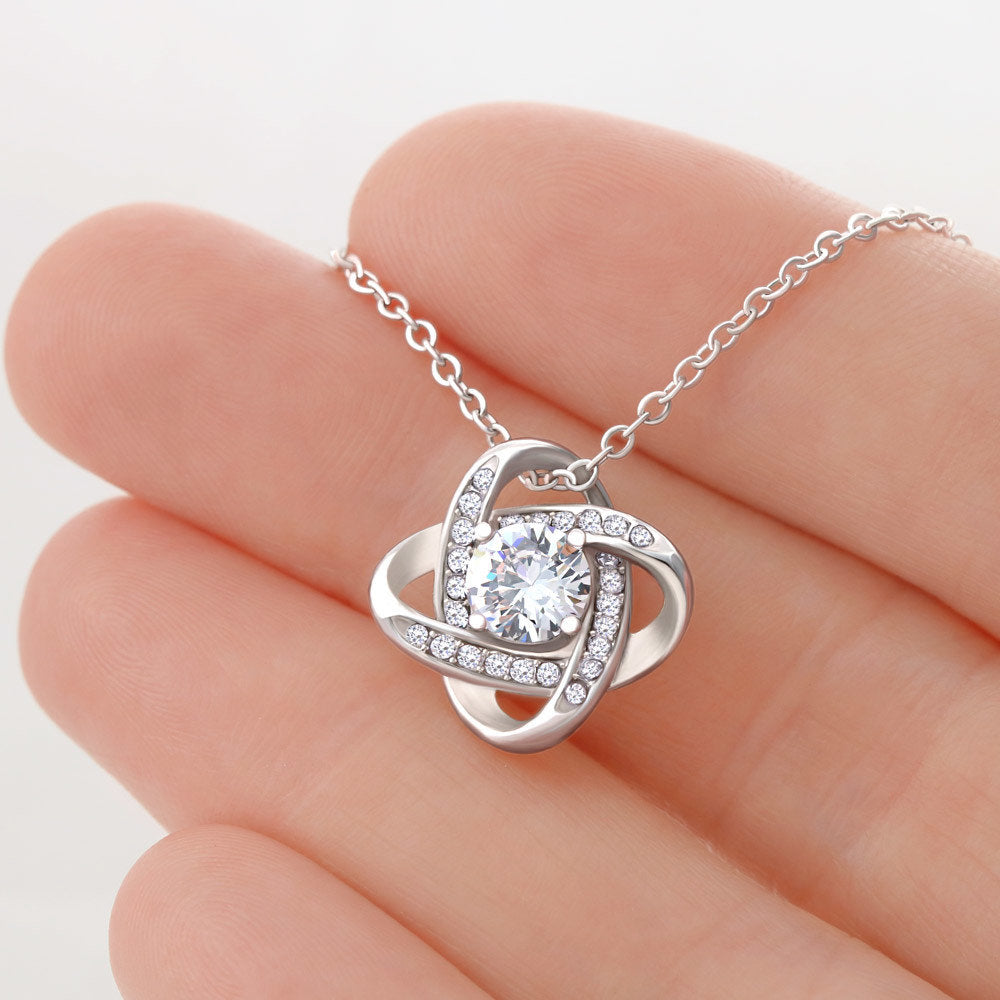 To My Stunning Smokin Hot Soulmate - Remember Whose Queen You Are - Love Knot Necklace
