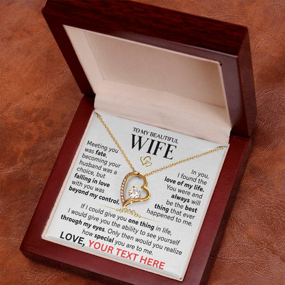 Husband to Wife "Meeting You Was Fate" Personalized Beautiful Gift