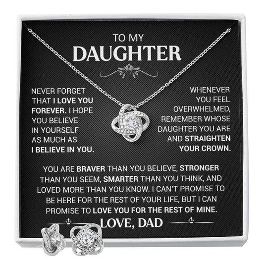 To My Daughter - I love you forever- Necklace Bundle