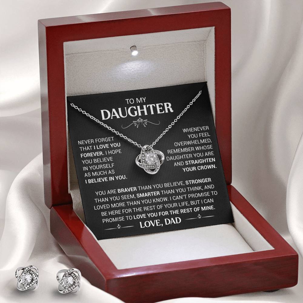 To My Daughter - I love you forever- Necklace Bundle