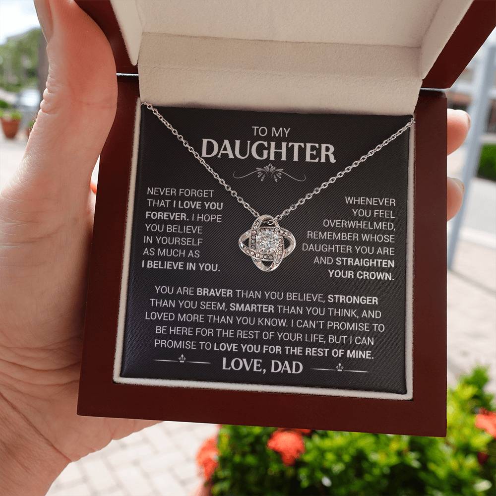To My Boyfriend's Mom - Forever Grateful - Love Knot Necklace