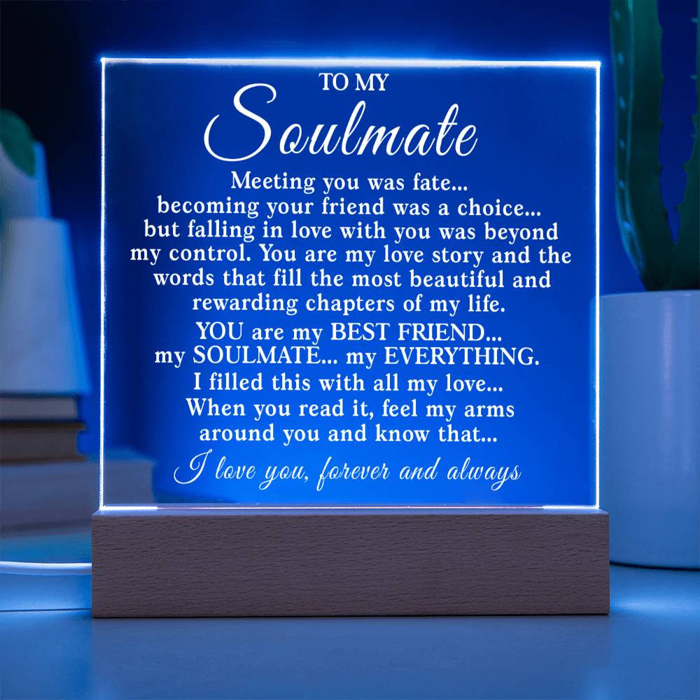 Soulmate - You Are My Love Story - Acrylic Plaque 10