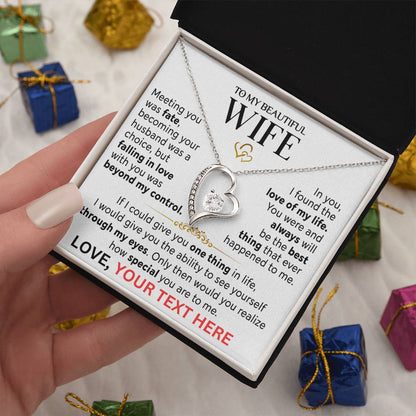 Husband to Wife "Meeting You Was Fate" Personalized Beautiful Gift