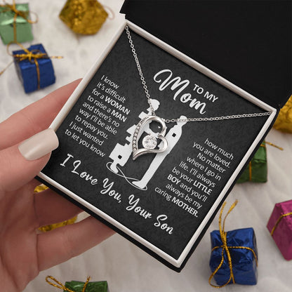 To My Mom - I'll Always Be Your Little Boy - Forever Love Necklace