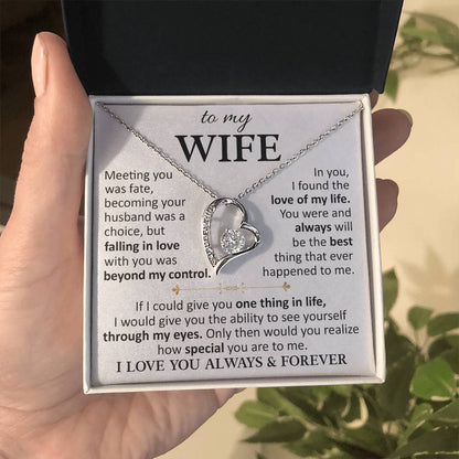 Husband To Wife "Love Of My Life" Forever Love Necklace