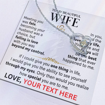 Husband to Wife "Meeting You Was Fate" Personalized Beautiful Gift