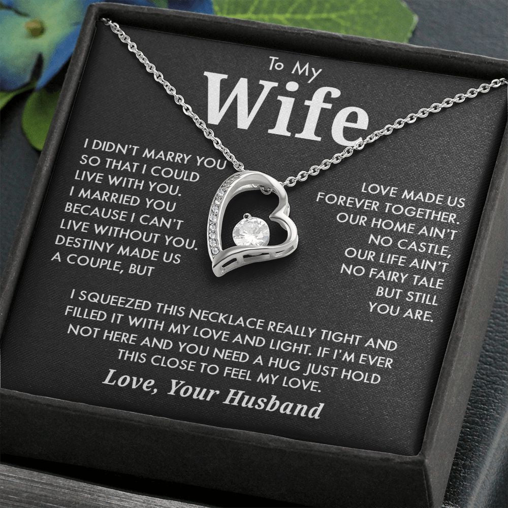 To My Wife - Forever Together - Forever Love Necklace