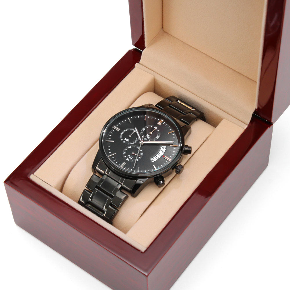 To My Son - Just Go Forth And Aim For The Skies - Engraved Premium Watch