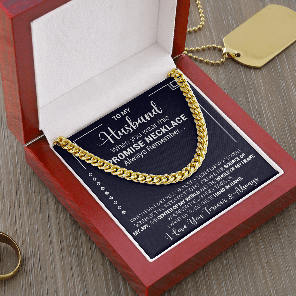 To My Husband - You Are The Source Of My Joy - Cuban Link Necklace