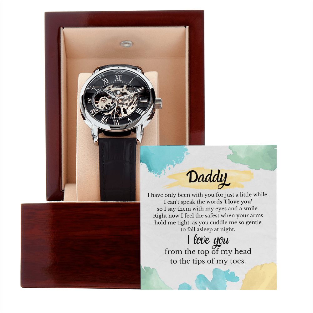 Daddy - I Feel The Safest When Your Arms Hold Me Tight - Watch Gift