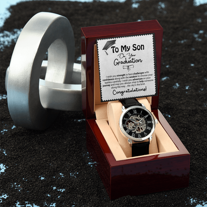 To My Son On Your Graduation - I Wish You Strength - Watch Gift