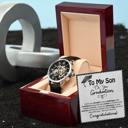 To My Son On Your Graduation - I Wish You Strength - Watch Gift