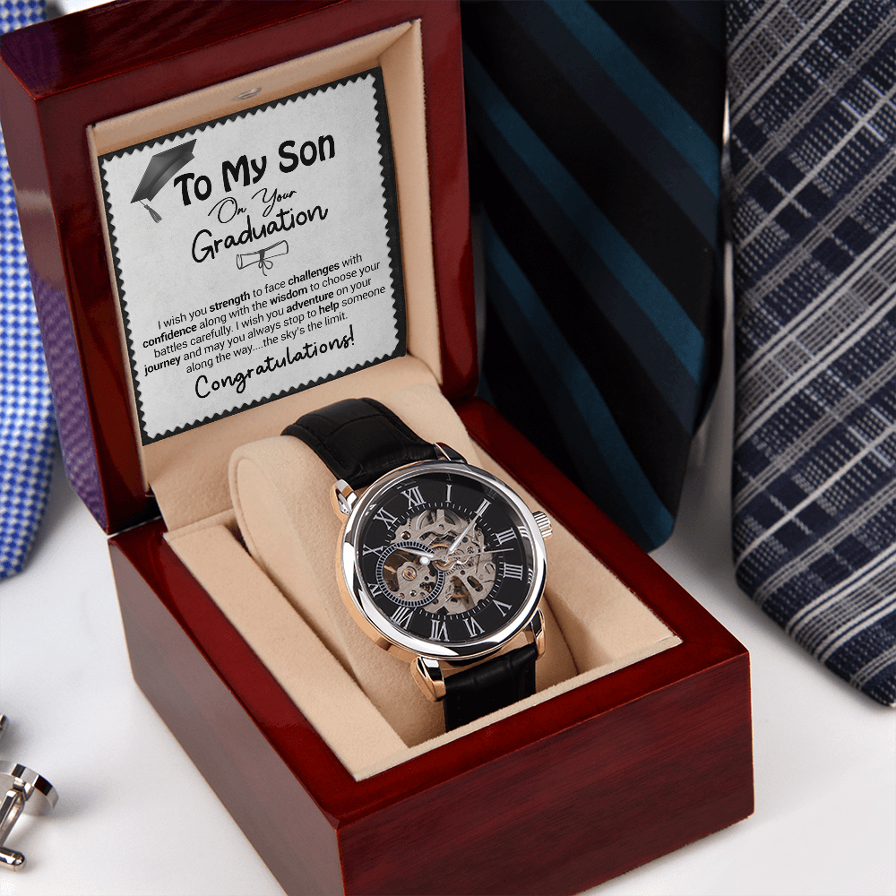 To My Son On Your Graduation - I Wish You Strength - Watch Gift