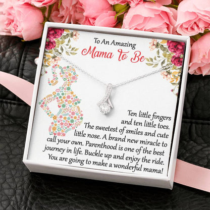 To An Amazing Mama To Be - Ten Little Fingers And Ten little Toes - Alluring Necklace